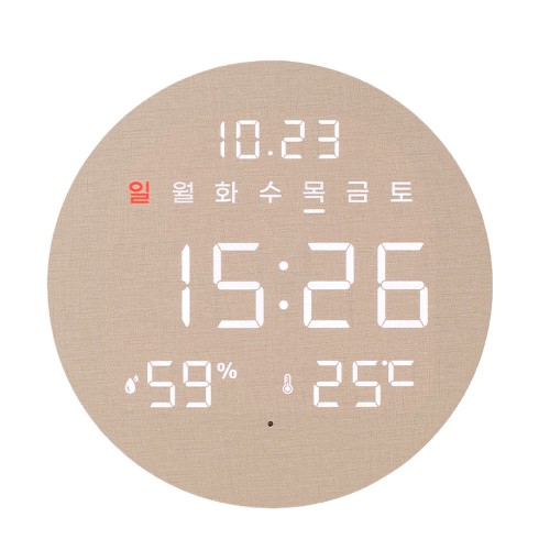 오아 데이클락 LED 벽시계 온습도 무소음 디지털 벽걸이 시계 거실 사무실 인테리어