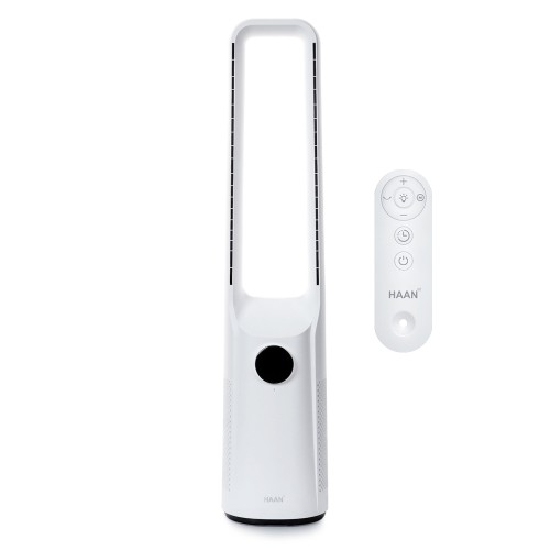 한경희 BLDC 저소음 타워형 날개없는 선풍기 리모컨 무엽 타워형 GF-NF7900