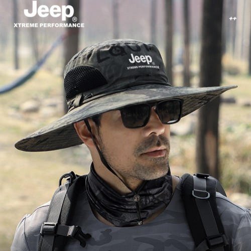 JEEP 지프 여름 남자 등산모자 정글모 햇빛 가리개 모자