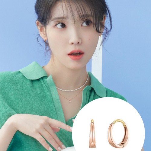 [아이유 PICK]제이에스티나 J Basic 14K 귀걸이 (JJJBE09AS555R4000)