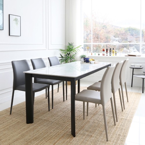클레르 6인용 양면 포세린 세라믹 식탁 테이블 1800 SL132