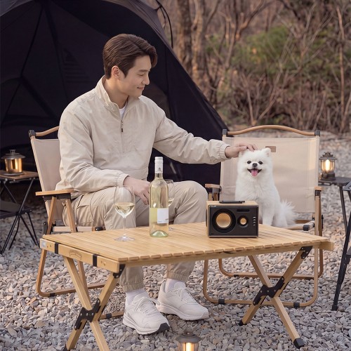 레토 대형 우드 감성 경량 캠핑의자 폴딩 로우 릴렉스 체어 LCP-C03 2개