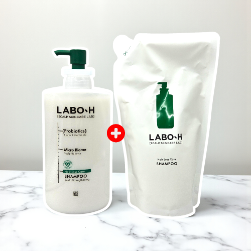 라보에이치 두피강화샴푸 탈모증상완화 750ml+600ml 리필