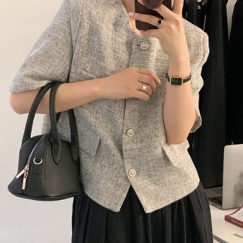포니크랑 노카라린넨자켓 여름린넨자켓 3color