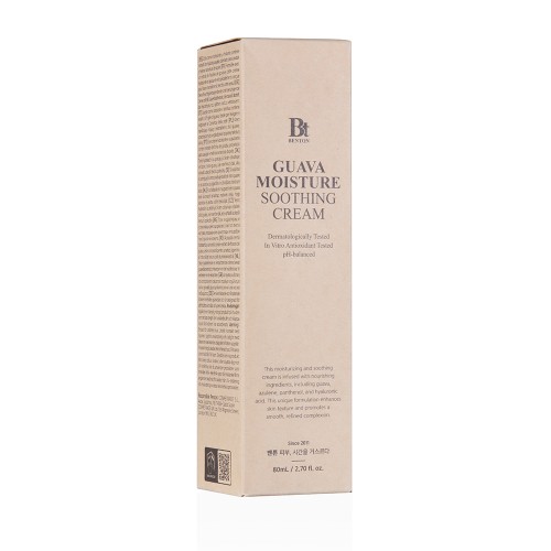 벤튼 구아바 수분 진정 크림 80mL 속건조 화잘먹 뷰티크림 스쿠알란