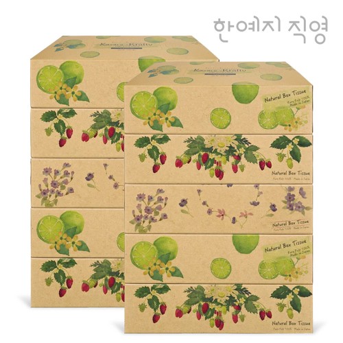 한예지x에르모아 일본 독점 직수입 미용티슈 180매, 10개