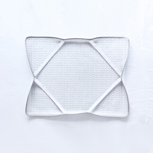 밴딩베개커버 여름 쿨 시원 여행용베개커버 누빔 듀라론쿨 냉감-헤링본, 50x70cm