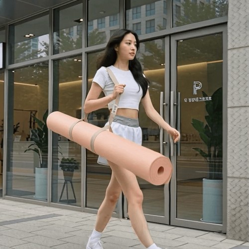 비핏 요가매트 층간소음방지 대형 자이언트 운동매트 홈트 TPE 10mm 자이언트 네추럴크림