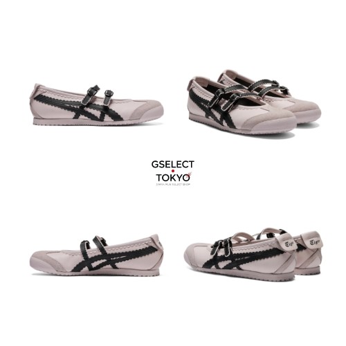 오니츠카타이거 멕시코66 TGRS 여성 메리제인 플랫슈즈 실버 블랙