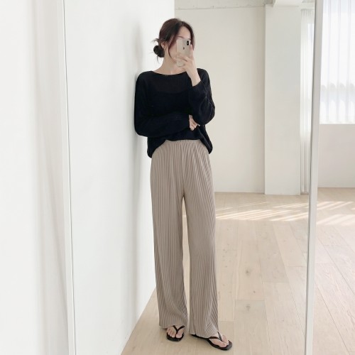 1+1 플리츠팬츠 플리츠바지 냉장고바지 냉장고팬츠
