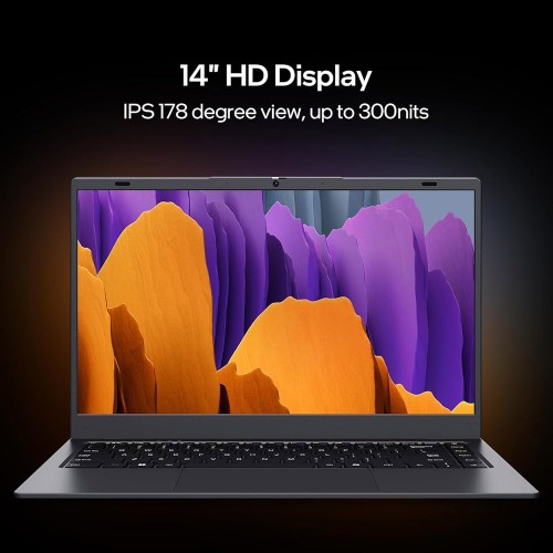 UOWAMOU 14인치 노트북 - N5095 128GB 사전 휴대성이 Office 코어, 프라이버시 설치된 웹캠 SSD, 뛰어납니다 쿼드 매우 8GB Wi-Fi 2024 5/블루투
