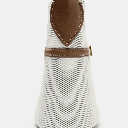 자라 클래식 캔버스 버클 미니 버킷백 6204/710/111 LIGHT BEIGE