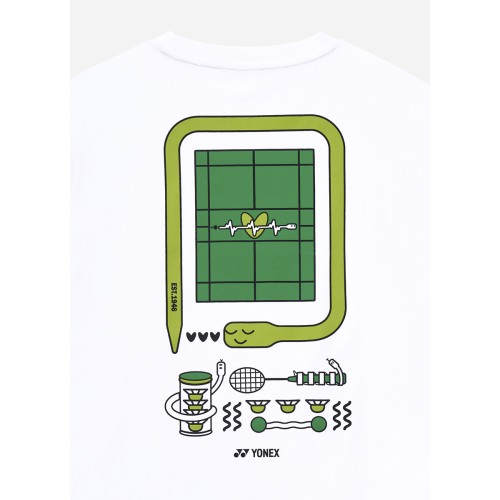 요넥스 251TS061U 배드민턴 오버핏 반팔티 남녀공용 데일리웨어 화이트 온라인전용