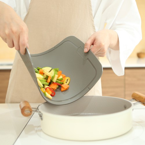 샐마 마카롱 TPU도마 주방 양면 캠핑 이유식도마세트 전용거치대 3P