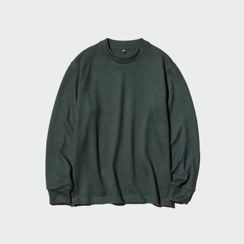 유니클로 소프트 니트 플리스 크루넥 티셔츠 25FW 남성 여성