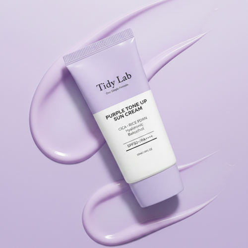 타이디랩 퍼플톤업선크림 spf50+ 비건 CICA PDRN 바쿠치올 50ml, 1개
