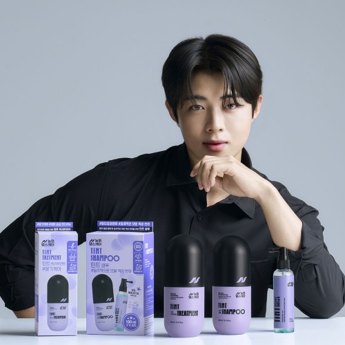 틴트 천연염색샴푸 새치커버 흰머리 탈모방지 300ml+미스트100ml